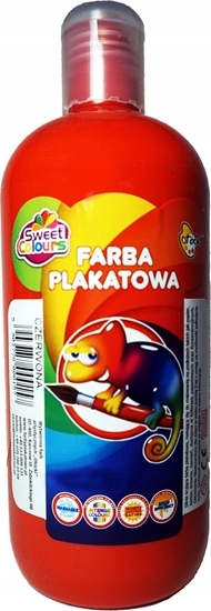 Изображение Farba plakatowa czerwona 500ml