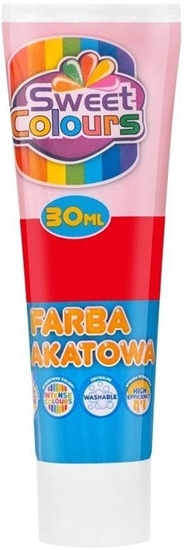 Изображение Farba plakatowa w tubie czerwona 30ml