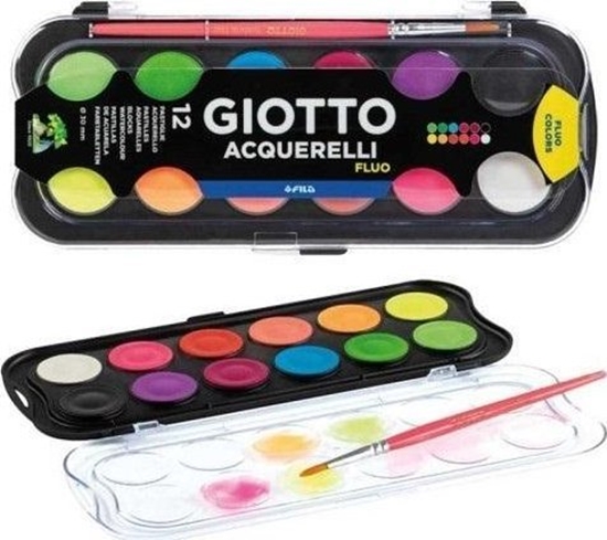 Изображение Farby Acquerelli Fluo 12 kolorów