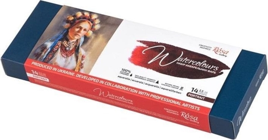 Picture of Farby akwarelowe w kostkach Portret 14 kolorów