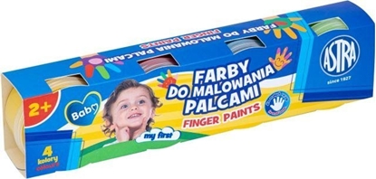 Picture of Farby do malowania palcami ASTRA 4 kolory x 50ml