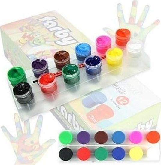 Picture of Farby do malowania rkami 20ml 12 kolorów