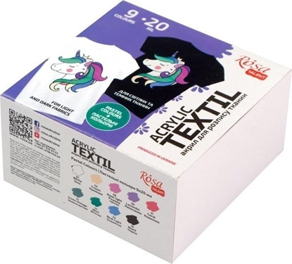 Picture of Farby do tkanin Unicorn 20ml 9 kolorów