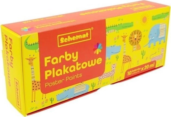 Picture of Farby plakatowe 20ml 10 kolorów