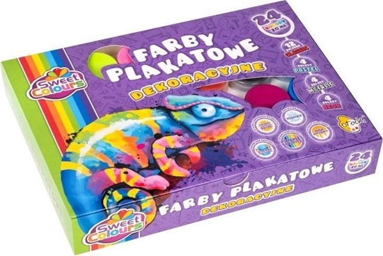 Picture of Farby plakatowe dekoracyjne 24 kolory