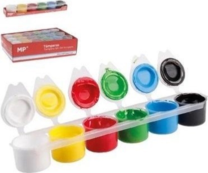 Изображение Farby plakatowe tempera 15ml 6 kolorów