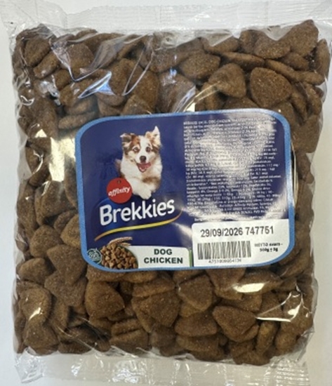 Picture of Fasēta barība BREKKIES dog Chicken&Veg. monokibble 0,5kg - pilnvērtīga sausā barība pieaugušiem suņiem - ar vistas gaļu, dārzeņiem un graudaugiem.