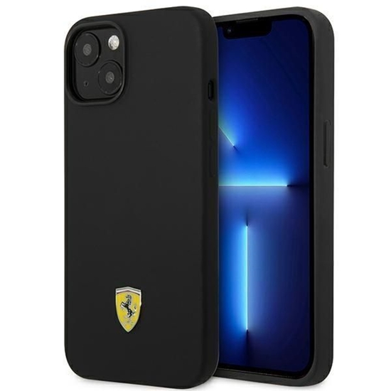 Picture of Ferrari Ferrari FEHCP14MSIBBK iPhone 14 Plus 6.7" black/black hardcase Silicone Metal Logo