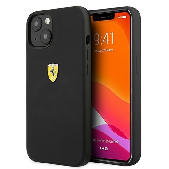 Picture of Ferrari Ferrari FESSIHCP13MBK iPhone 13 6.1" black/black hardcase Silicone