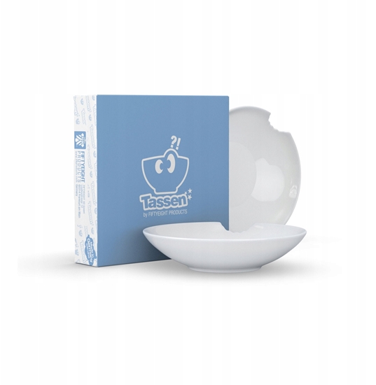 Picture of FIFTYEIGHT 2 Kleine tiefe Teller mit Biss Ø 18cm weiß