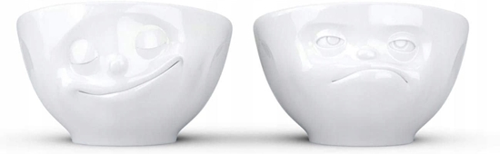 Picture of FIFTYEIGHT Eierbecher Set Nr.3 - Glücklich & Hmpff weiß