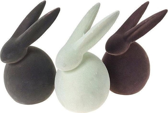 Picture of Figurka zajc pokryta materiaem MIX