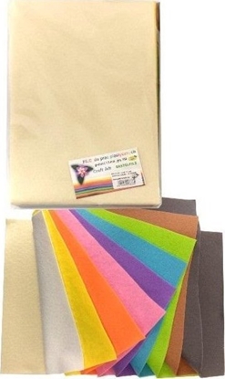 Изображение Filc kolorowy pastelowy 1,5mm 20x30cm 10 arkuszy