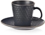 Attēls no Filianka ze spodkiem do kawy espresso ceramiczna czarna TEA TIME 95 ml