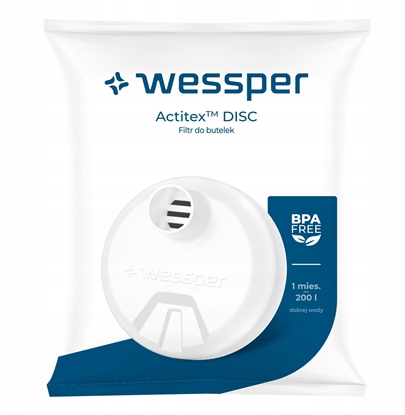 Attēls no Filtr do butelek Wessper Actitex DISC 0,5l tritan (WES454)