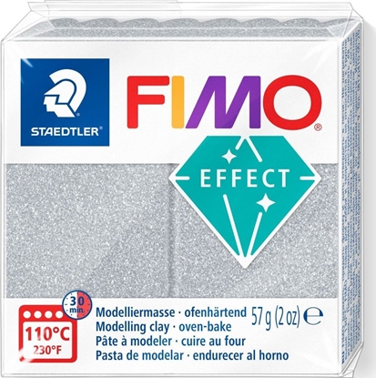 Attēls no Fimo effect masa termoutwardzalna 57 g srebrny metaliczny Staedtler