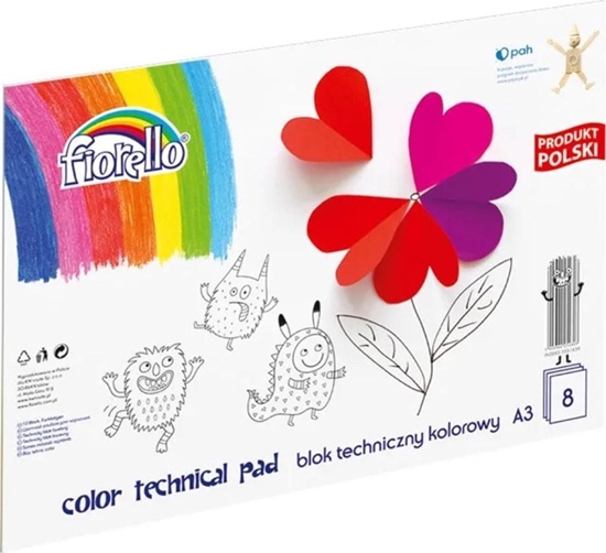 Изображение Fiorello Blok techniczny A3 8k kolorowy