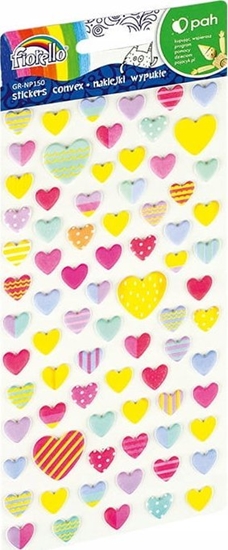 Picture of Fiorello Naklejki wypuke serca kolorowe GR-NP150 FIORELLO