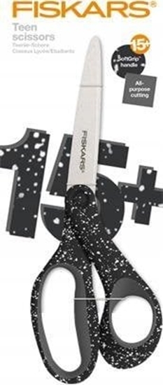 Picture of Fiskars Noyczki dla nastolatków 20cm czarne w biae kropki (1067867)