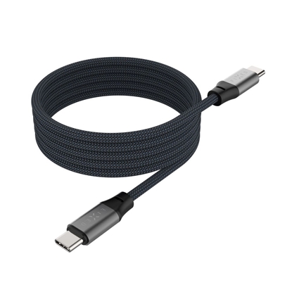 Изображение Fixed | Magnetic Braided Cable USB-C/USB-C, USB 2.0, Gray | FIXDBM-CC12-GR