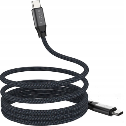 Picture of Fixed | Magnetic Braided Cable USB-C/USB-C, USB 2.0, Gray | FIXDBM-CC12-GR