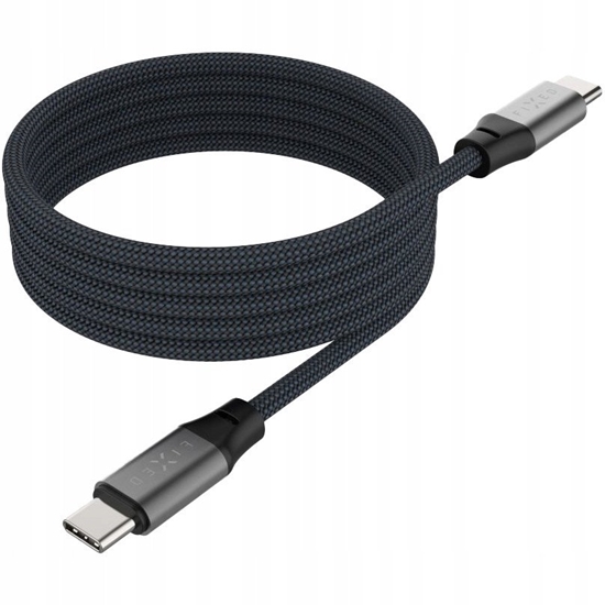 Picture of Fixed | Magnetic Braided Cable USB-C/USB-C, USB 2.0, Gray | FIXDBM-CC2-GR