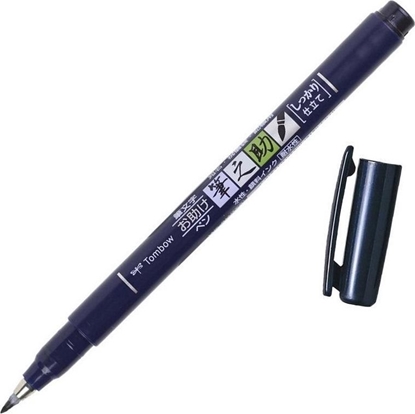 Picture of Flamaster brush pen Fudenosuke czarny tw 1 (6szt)