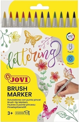 Picture of Flamastry Brush kocówka z pdzelkiem 12szt JOVI