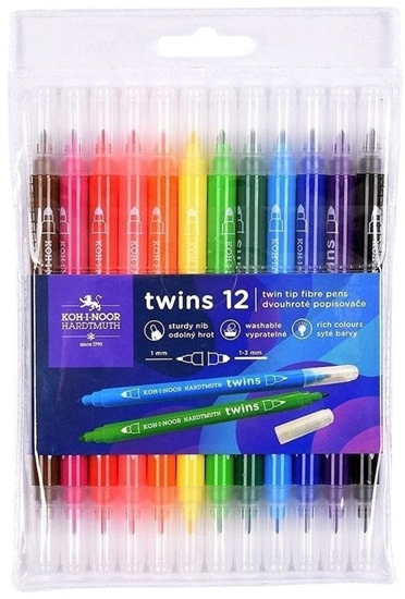 Picture of Flamastry dwustronne 12 kolorów