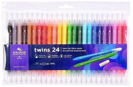 Picture of Flamastry dwustronne 24 kolory