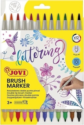 Picture of Flamastry dwustronne Brush 12szt JOVI