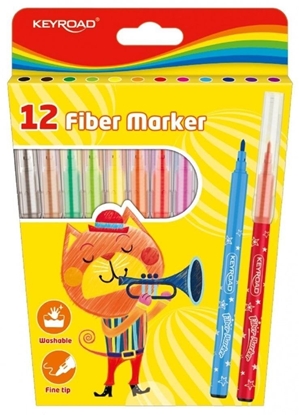 Picture of Flamastry Fiber Marker 12szt