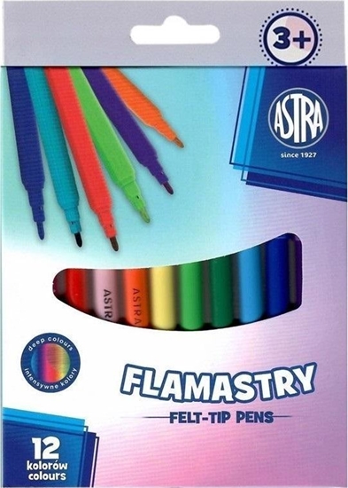 Picture of Flamastry okrge Cx Pastel Line 12 kolorów ASTRA