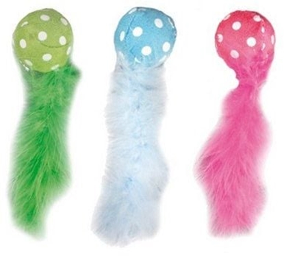 Picture of Flamingo Pieczka z piórkiem kolor mix