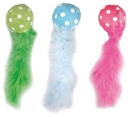 Picture of Flamingo Pieczka z piórkiem kolor mix