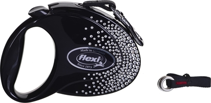 Изображение Flexi FLEXI Smycz Glam Splash Crystal, M TAMA 5 m, czarna