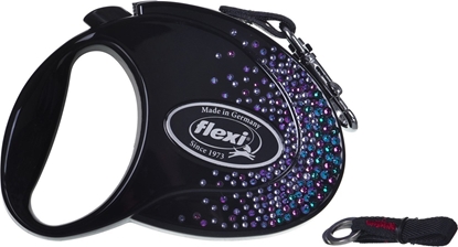 Picture of Flexi FLEXI Smycz Glam Splash Mystic, M TAMA 5 m, czarna