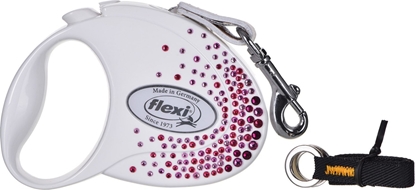 Picture of Flexi FLEXI Smycz Glam Splash Pink, S TAMA 3m, biaa