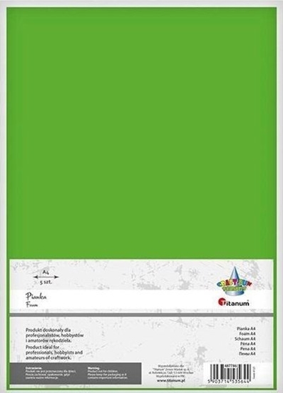 Picture of Foam Line Pianka A4 5szt zielona