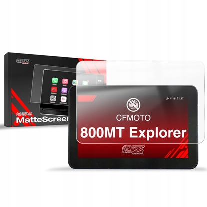 Изображение Etui do nawigacji GrizzGlass Folia matowa CarDisplay Protection do CFMOTO 800MT EXPLORER 8"