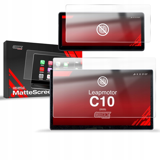 Изображение Nawigacja GPS GrizzGlass Folia matowa CarDisplay Protection do Leapmotor C10 14,6" (2025) [2w1]