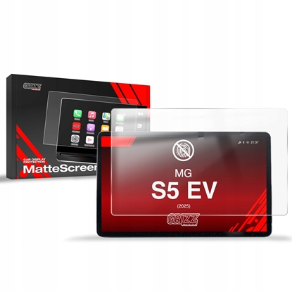 Изображение Nawigacja GPS GrizzGlass Folia matowa CarDisplay Protection do MG S5 EV 12,8" (2025)