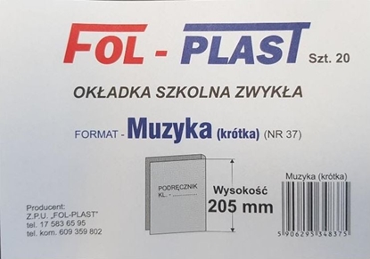 Attēls no Folplast Okadka na podr do muzyki krótka NR 37 (20szt)