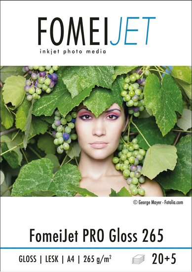 Изображение Fomei A4|20+5 PRO Gloss 265g|m2 fotopapīrs