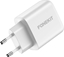 Picture of FoneKit GaN PD 65W AC power adapter, USB-C + USB-C, white