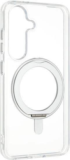 Picture of FoneKit Premium Kickstand MagSafe-yhteensopiva suojakuori jalustalla, Samsung Galaxy S25, lapinakyva