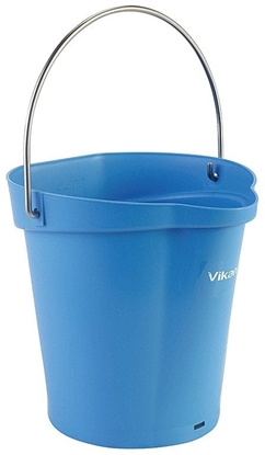 Attēls no Food bucket, Vikan, 6 l, blue, PP/stainless steel, with pouring spout