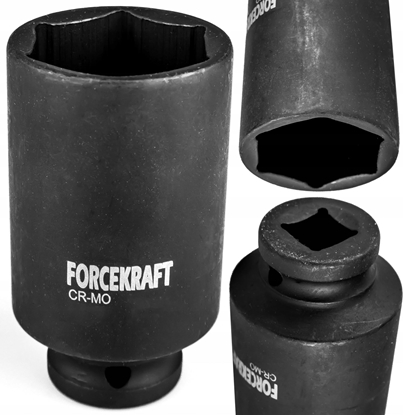Attēls no Forcekraft Nasadka udarowa gboka 43mm 3/4" (6-ktna)
