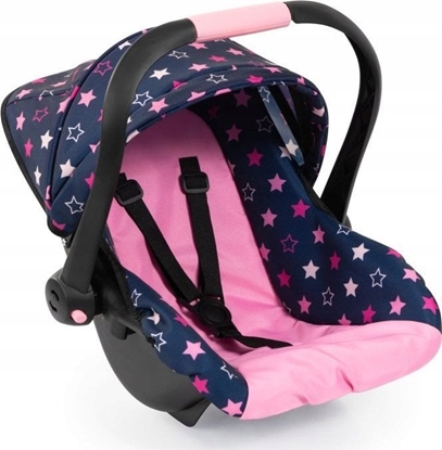 Picture of Fotelik samochodowy Bayer Bayer Siedzonko do samochodu Deluxe z baldachimem, granatowo róówe 67916AA