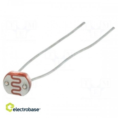 Изображение Fotorezistors | 100mW | 8÷20k9 | 540 nm | THT | 150VDC | Ø LED: 5 mm